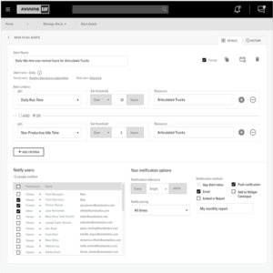 sample of alerts and notifications feature wireframes for user testing